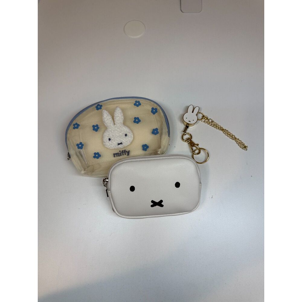 Miffy Set, Cosmetics Pouch, Eco Bag with a Pouch, Key Chain, EUC - GUC